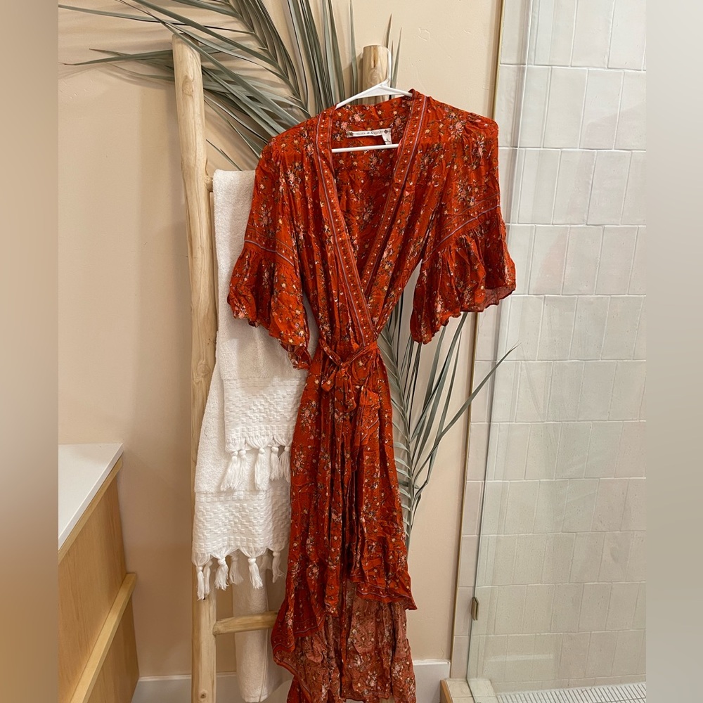 Chelsea & Violet Floral wrap high low dress size Small